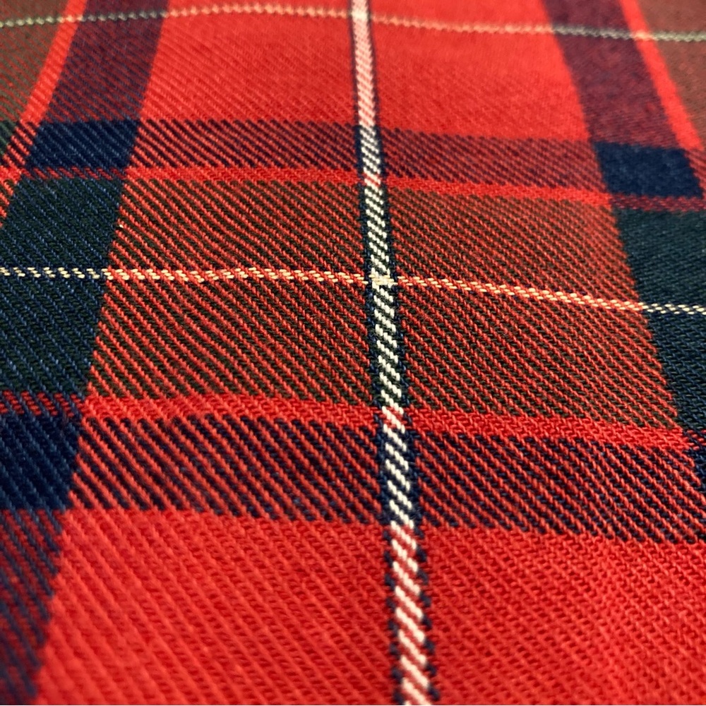 NWOT Liz Claiborne Lizwear Vintage 90s Top Long Sleeve Blouse Plaid Red Size 14 - Picture 13 of 16